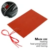 60W 220V Engine Oil Tank Silicone Heater Pad Universal Fuel Tank Water Tank Rubber Heating Mat Warming Accessories 10 x 15cm ► Photo 3/6