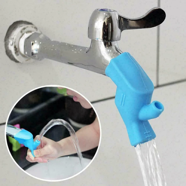 Extension de robinet économiseur d'eau en silicone, buse filtrante