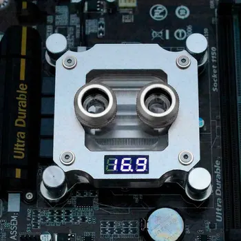 

Waterblock CPU Water Cooling Block Heat Reducing With Screws Temperature Display Easy Install PC Mainboard For Intel 1150 1151