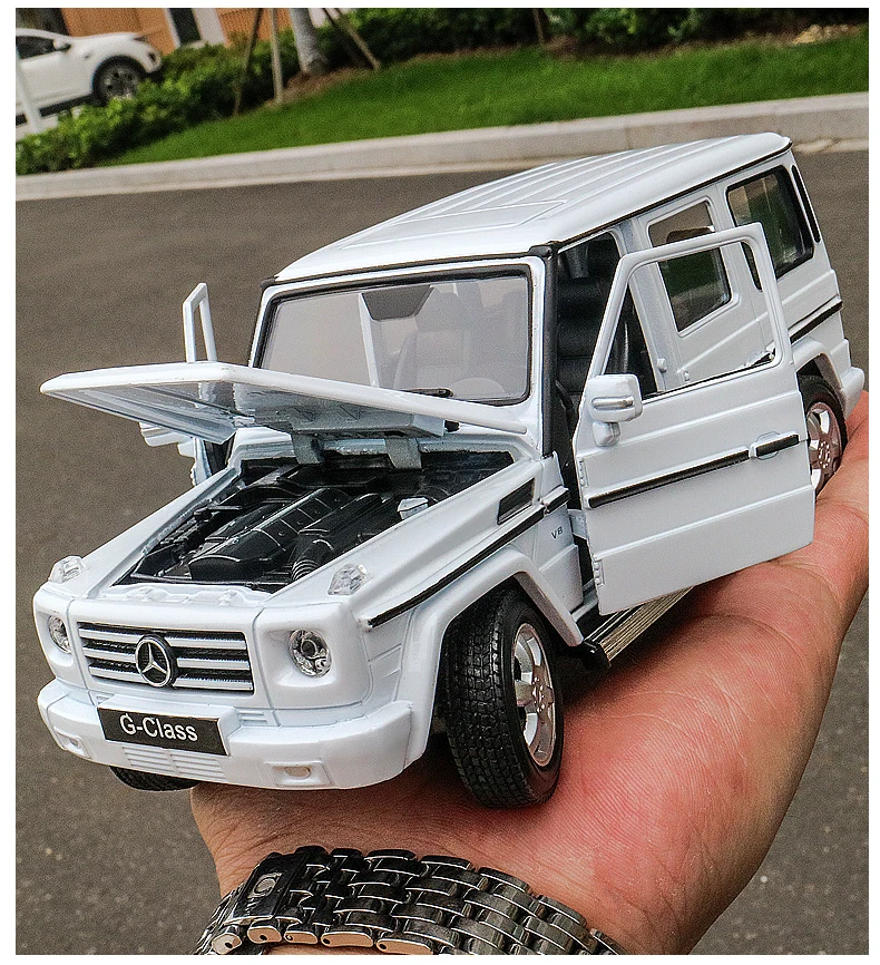 WELLY 1:24 Mercedes-Benz g-класс SUV автомобиль сплав модель автомобиля Моделирование Украшение автомобиля коллекция Подарочная игрушка Литье под давлением модель мальчика