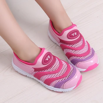 

2020 Summer style children mesh shoes girls and boys sport shoes soft bottom kids shoes comfort breathable sneakers Rubber