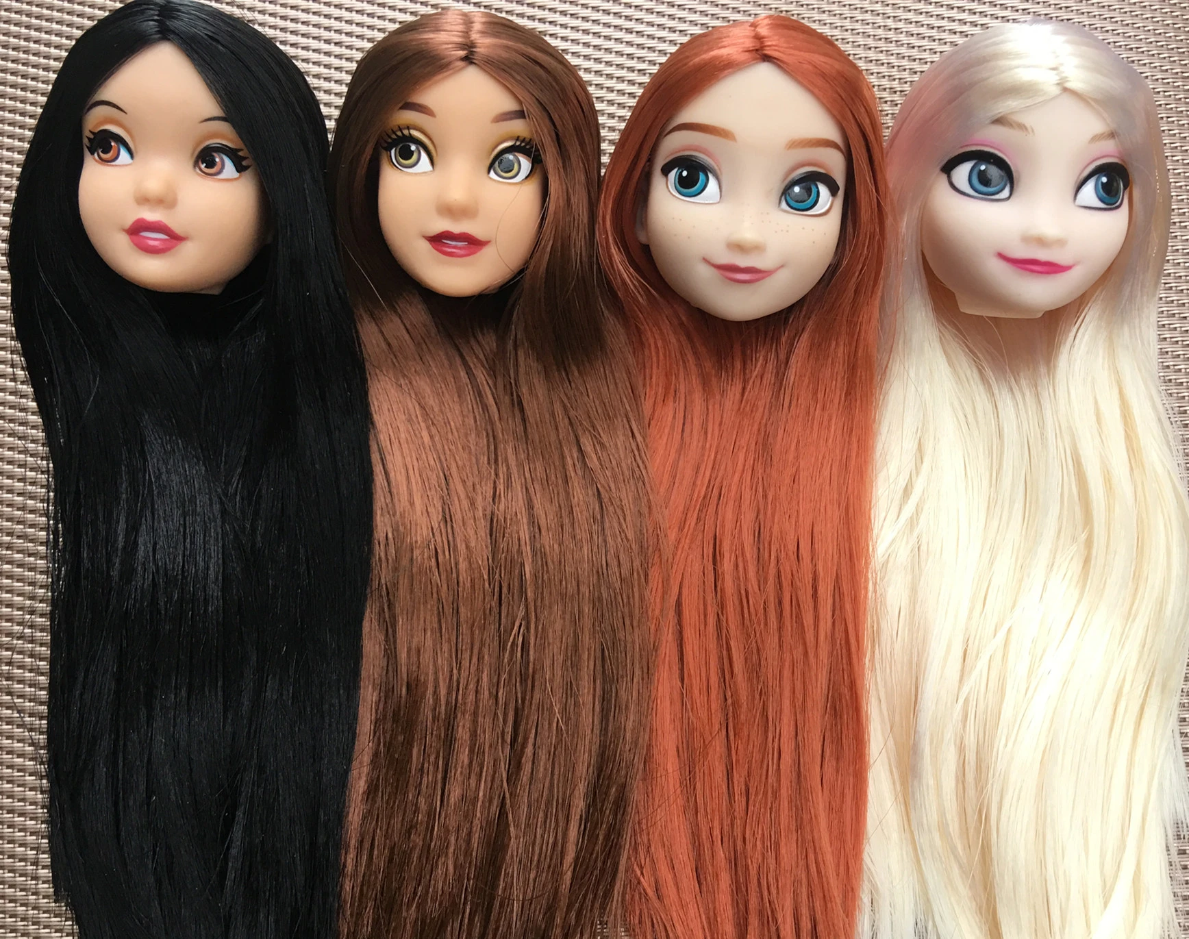Snow White Princess Head | Snow White Doll Head | Princess Belle Doll |  Long Hair Dolls - Dolls - Aliexpress