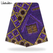 Африканский батик, ткань с принтом, хлопок, высокое качество, африканская Нигерия, Анкара, настоящий голландский воск, ткань для шитья, F912-10