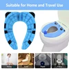 Upgrade Kids Panda Potty Training Seat Portable Travel Toilet Cover Foldable Reusable Pot Ring With Splash Guard Non-Slip Pads 1
