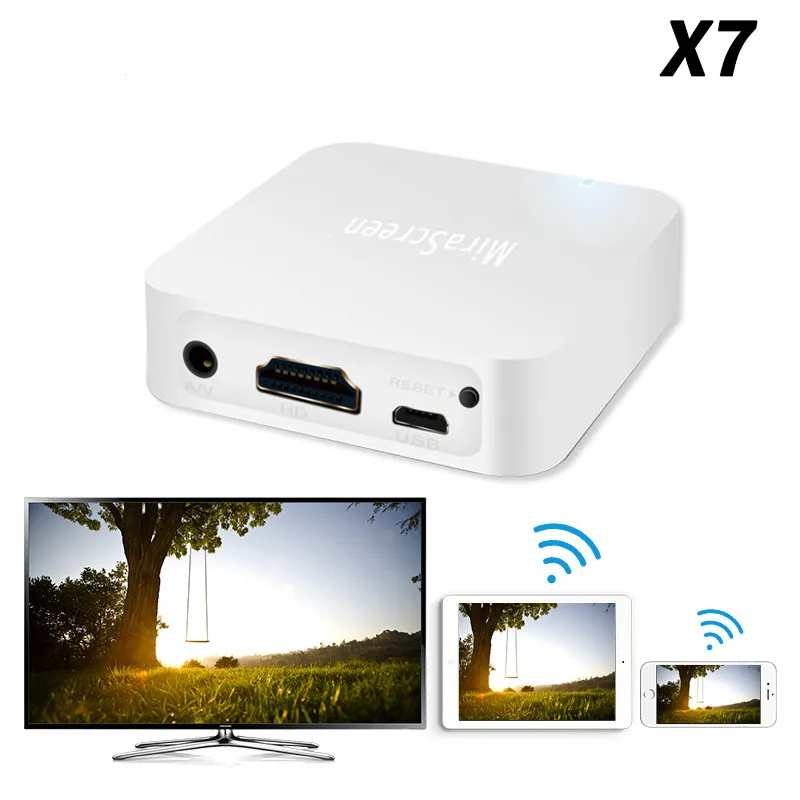 X7 Car Wireless Wifi Mirror Link Box HDMI-compatible Dongle For Ios Android Phone Audio Video Miracast Dlna Screen To | Электроника