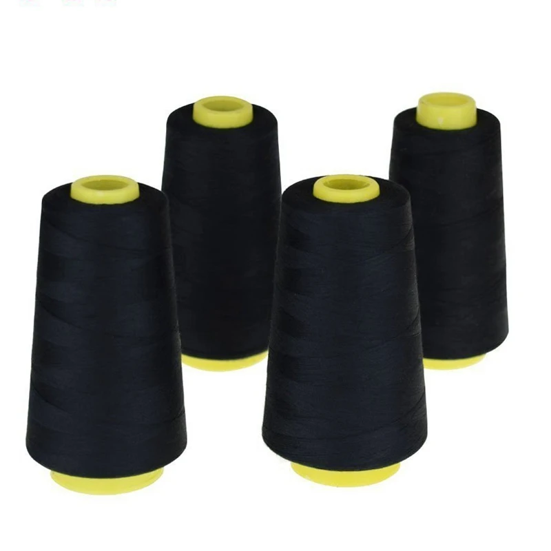 4 Cones(3000 yards each) Sewing Threads Polyester Threads Spool of Threads(402#) for Sewing Machine and Hand