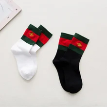 Хлопковые носки с вышивкой пчелы для мужчин и женщин, новые японские корейские носки без пятки, брендовые модные спортивные носки Беговые