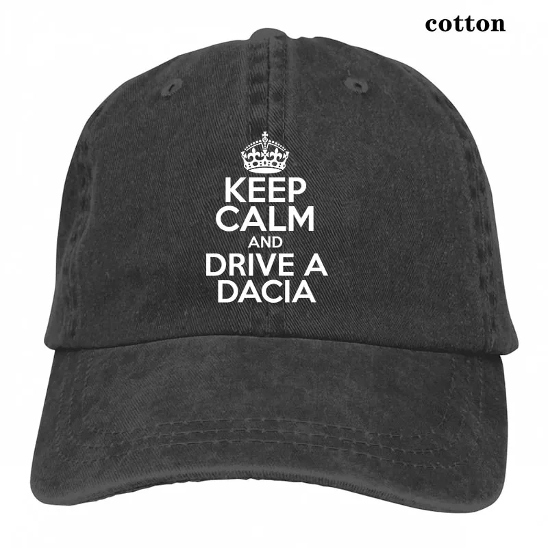 Keep Calm and Drive a Dacia Duster, Sandero, Logan, забавная бейсболка для мужчин и женщин, Кепка для водителя грузовика, модная Регулируемая Кепка - Цвет: 3-Black