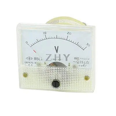 

AC 0-30V Square Shaped Analog Panel Meter Voltmeter Gauge 85L1
