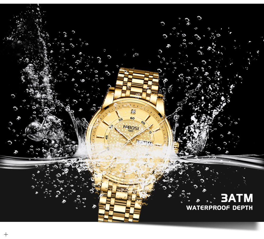 Relogio Masculino NIBOSI Brand Design Men Watch Waterproof Stainless Steel Sports Quartz Watches For Men Relojes Para Hombre