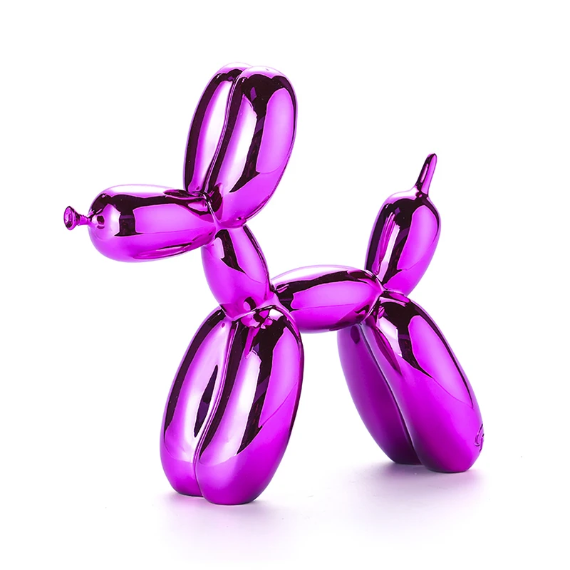 Jeff Koons воздушный шар собака украшение дома аксессуары ремесла свадебный Декор Настольный орнамент абстрактные ремесла скульптура из смолы - Цвет: Purple