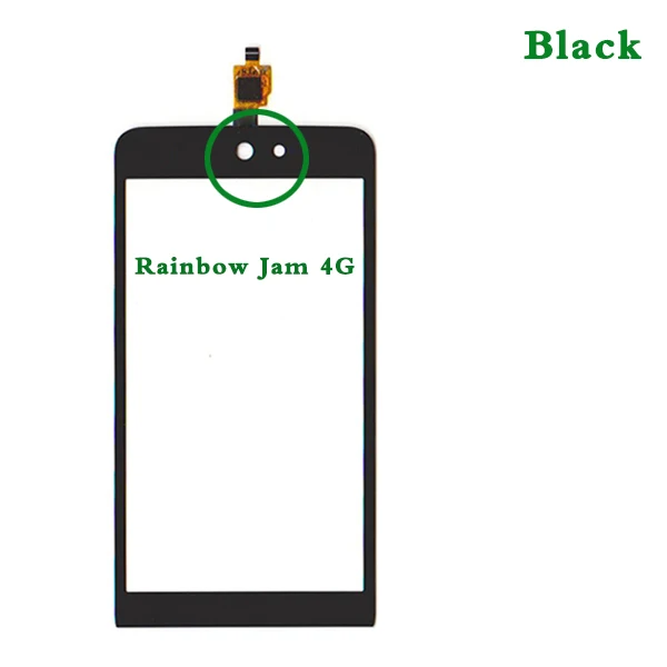Замена высокого качества 4," для Wiko Rainbow jam 3g Rainbow jam 4G сенсорный экран дигитайзер сенсор внешняя стеклянная панель объектива - Цвет: Rainbow jam 4G