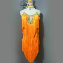 Одежда для соревнований по латинским танцам для взрослых и детей, платье для выступлений для латинских танцев, Детская Одежда для танцев, платье с бахромой для женщин BL1422