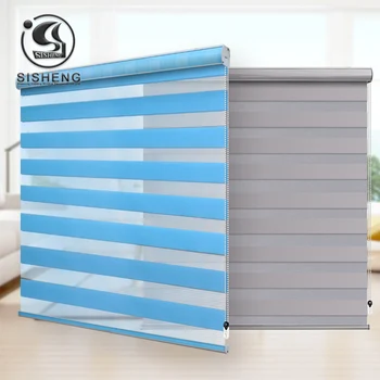 

Plain color window blinds durable Day and Night blinds for window