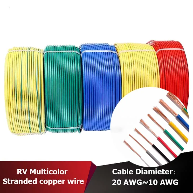 RV annealed copper wire, rated voltage 450/750V, thin copper core, suitable for occasions with high softness requirements