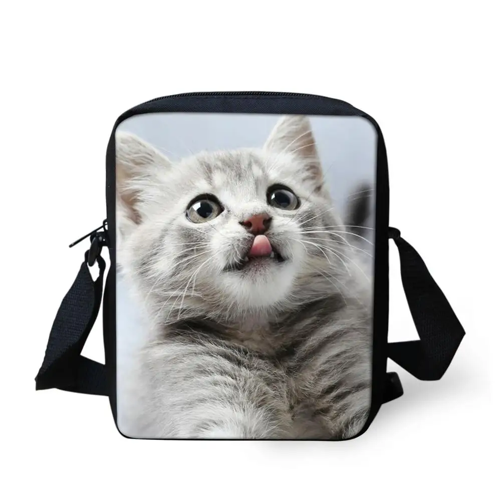Lovely Pet Cat Printing Small Child Shoulder Schoolbags For kindergarten Baby Girls School Cross Body Bags Kids