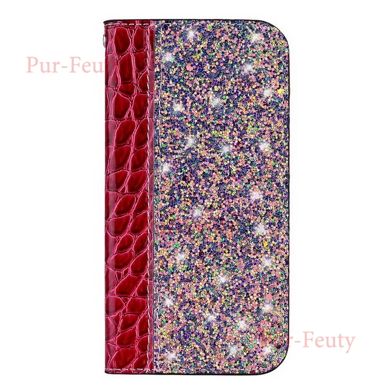 Red Чехол для samsung Galaxy S9 S10 E 5G M10 M20 M30 A20e A30 A40 A50 A70 J3 J4 J5 J7 Prime A6 A7 A9 плюс из искусственной кожи Чехлы С Откидывающейся Крышкой - Цвет: Red