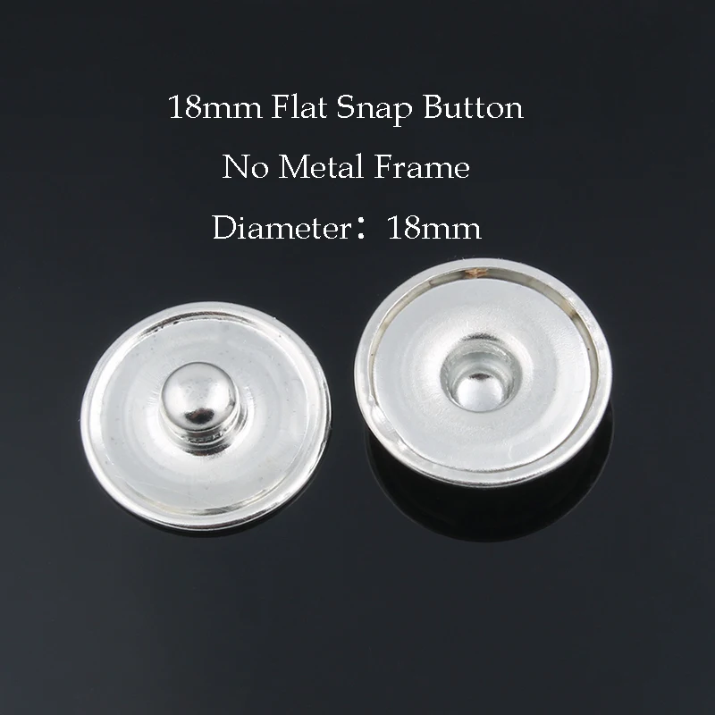 12MM&18MM&20MM Metal Snap Buttons for Make Print Glass Snap or Rhinestone Buttons DIY Fittings ZM032 50pcs/lot metal snap buttons