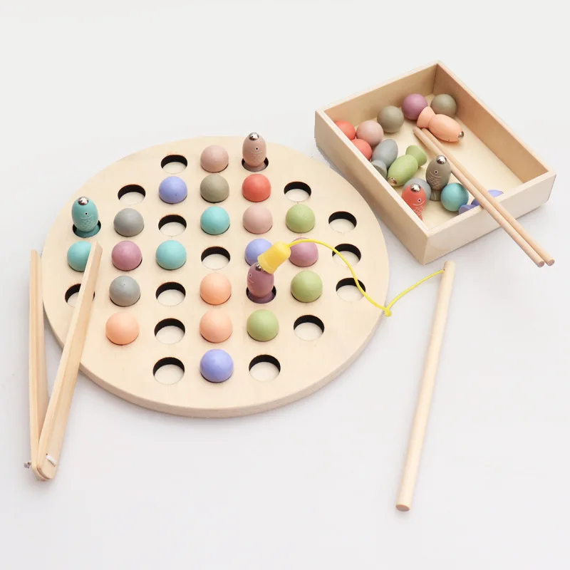 

Er tong jia Beads Training Montessori Early Childhood Educational Toy Focus Training Clip Marble-in-Teaching Aids