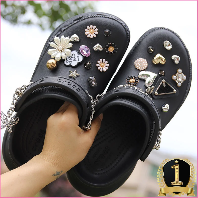 butterfly platform crocs