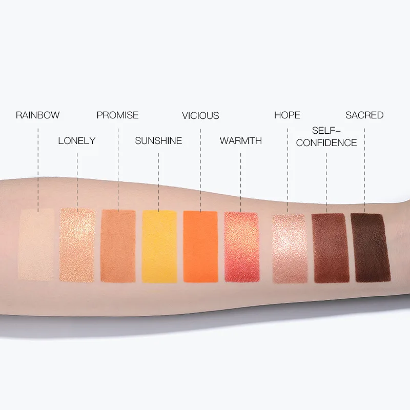 ELLESY Brand Matte and Shimmer Eyeshadow palette Pigmented Eye Shadow Powder 9 Color Matte Eye Makeup Long-lasting Cosmetics ELLESY Brand Matte and Shimmer Eyeshadow palette Pigmented Eye Shadow Powder 9 Color Matte Eye Makeup Long-lasting Cosmetics