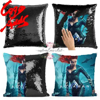 

Mera Aquaman sequin pillow | sequin Pillowcase | Two color pillow | gift for her | gift for him | pillow | magic pillow