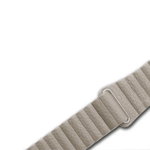 Khaki Натуральная кожа петля ремешок для apple watch band 44 мм 40 мм, 42 мм, 38 мм, версия 5/4/3/2/1 наручных часов iwatch, ремешок магнитный браслет - Цвет ремешка: Khaki