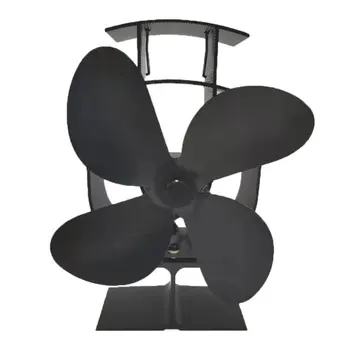 

Power Fireplace Stove Fan Heat 4 Blades Thermal Powered Wood Stove Fan for Wood/Log Burner Thermal Power Fireplace Fan