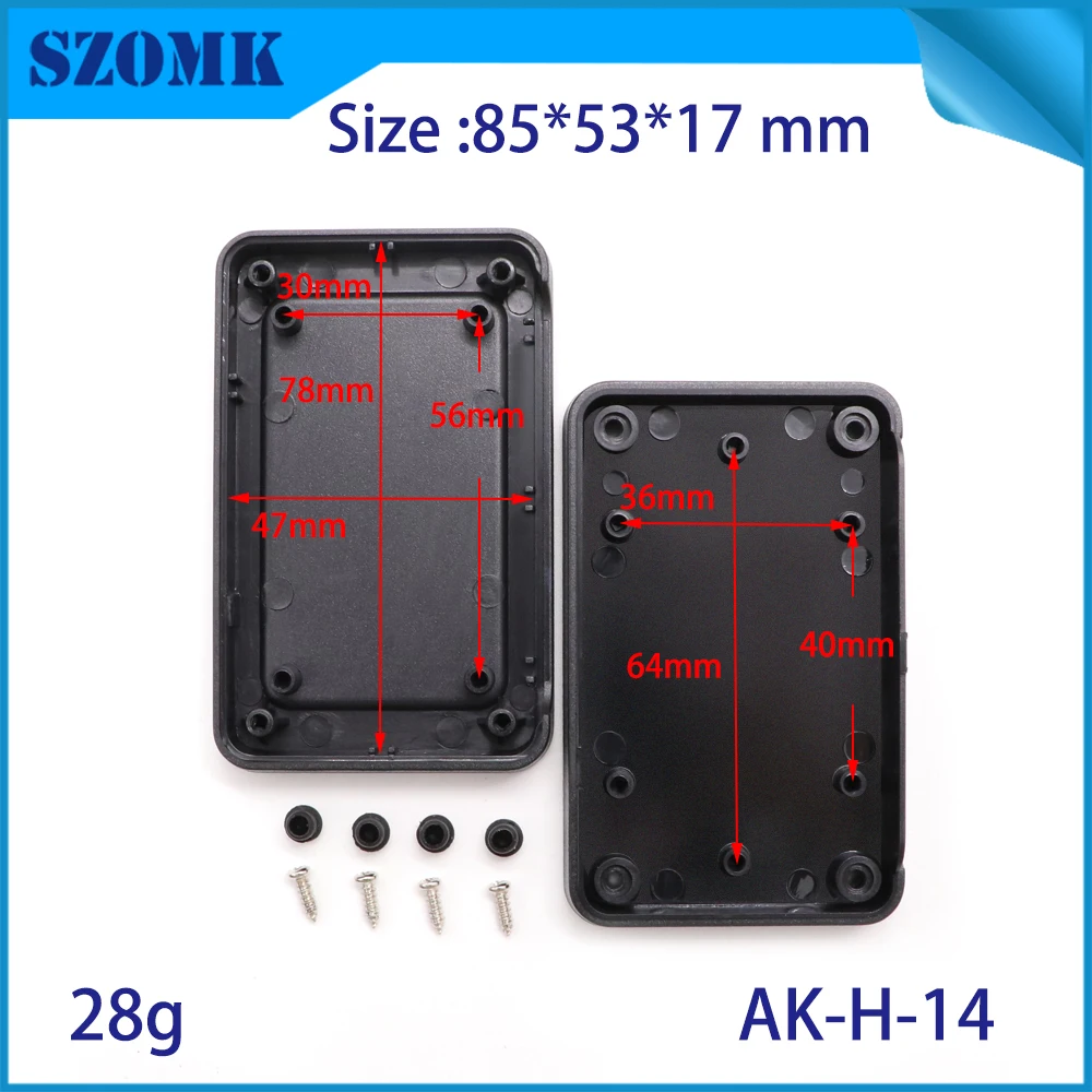 szomk handheld plastic box for electronics instrument housing plastic enclosure for pcb design junction box device project box (8)