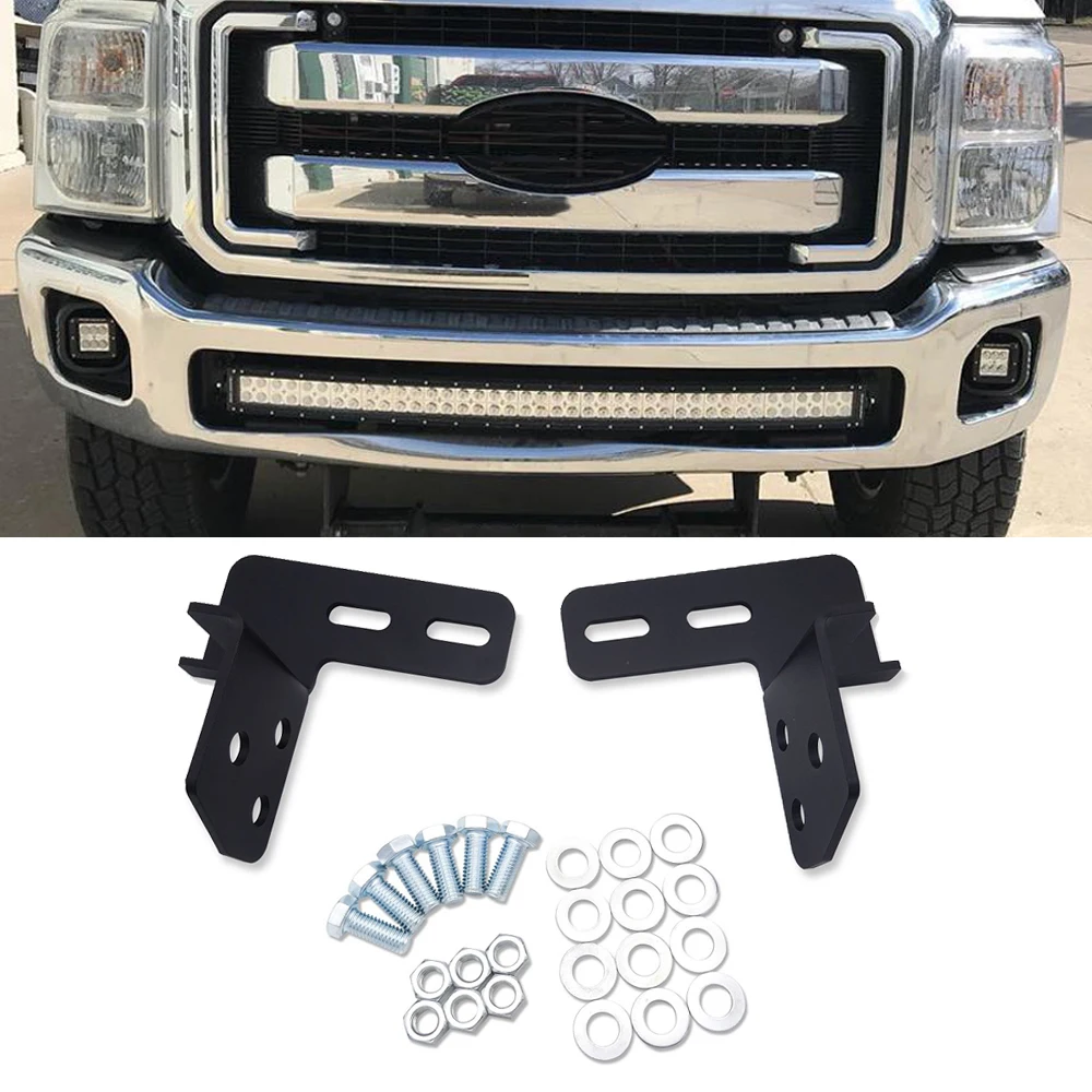 Для Ford F 250/F 350/F 450 Super Duty 2011 2016 ниже Скрытая бампер решетка 42 дюймов изогнутый