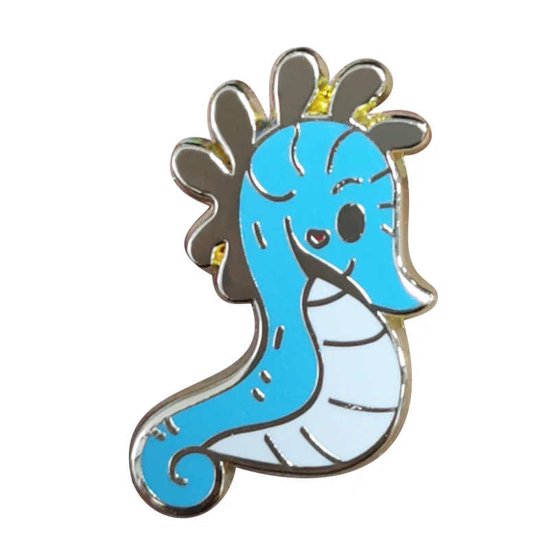 Милая маленькая синяя шаль в форме морской лошади элегантный аксессуар для