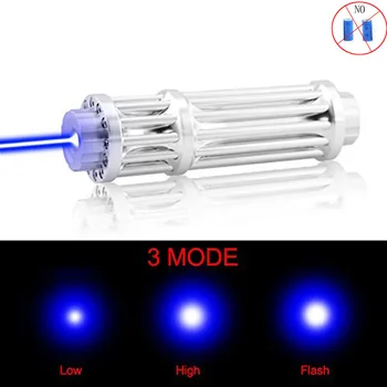 

Most Powerful Blue Laser Pointer High Power Military 450nm laser sight Pen Adjustable Focus Burning Matches