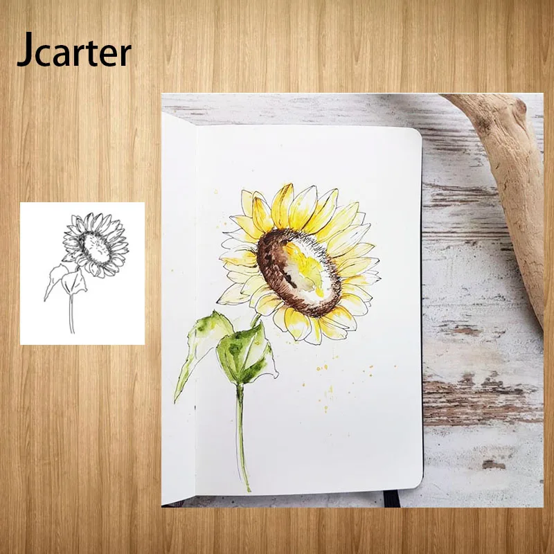 

Sunflower Rubber Clear Stamps Silicone Seals for DIY Scrapbooking Craft handmade Tools Card Make Paper Make Decoration Stencil
