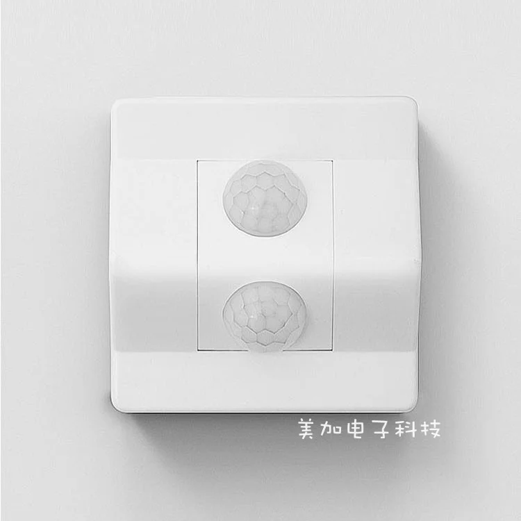 Interruptor de Sensor de movimiento PIR 86x86, CA 110V-240V, infrarrojo empotrado, Control automático de encendido/apagado, interruptor de pared, Detector de inducción de cuerpo humano