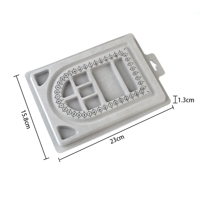 13 Styles Flocked Bead Board For Bracelet Necklace Tray Beading Accessories Measuring Tools Crafts For Jewelry Making DIY Small Necklace