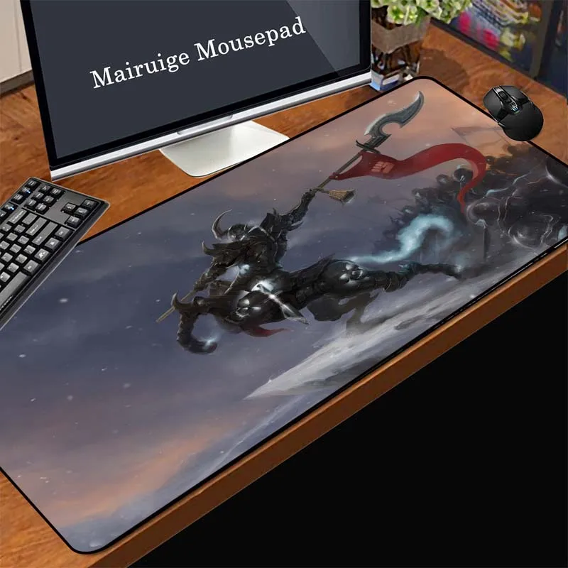 

Mairuige Hecarim Skin Custom MousePad Rubber Non-slip Surface Smooth Speed Version Large Size Gaming Keyboard Mouse Mat