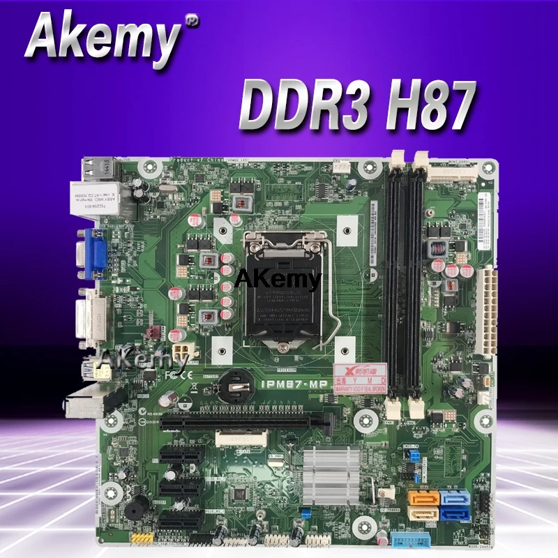 

IPM87-MP Desktop motherboard apto Para HP 707825-707825-002 001 732239-501 placa de sistema DDR3 H87