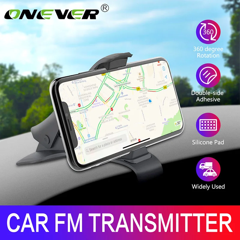 

Onever Universal Car Phone Holder Auto Fastener Cip Dashboard Smartphone GPS Navigation Holders for Phone In Stand Car Styling
