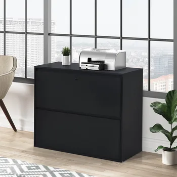 

Office Filing Cabinet Side File Cabinet Household Filing Storage Cabinet Two-layer Drawer with Safety Lock Office Home Cabinet