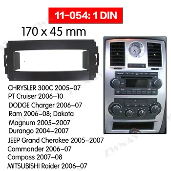 

Radio Facia For CHRYSLER 300C/JEEP Grand Cherokee 2005-2007 1DIN Bracket dvd player Fascia Car Stereo Radio Installtion Dash