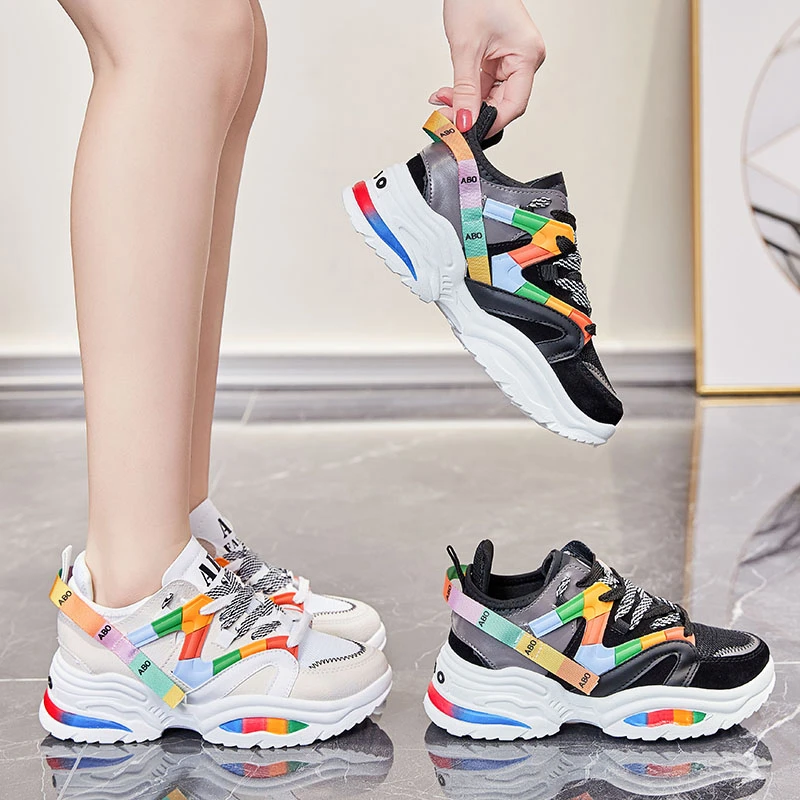 colorful womens sneakers