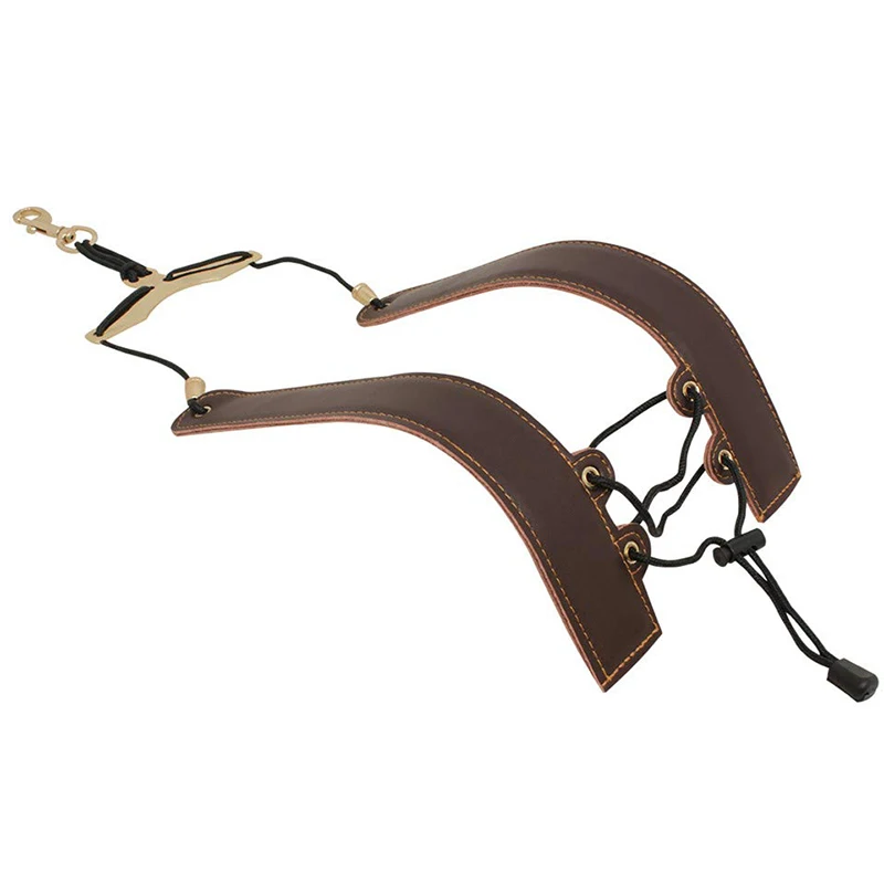 

Adjustable Leather Saxophone Shoulder Neck Strap with Buckle for Sax Players Music Lovers