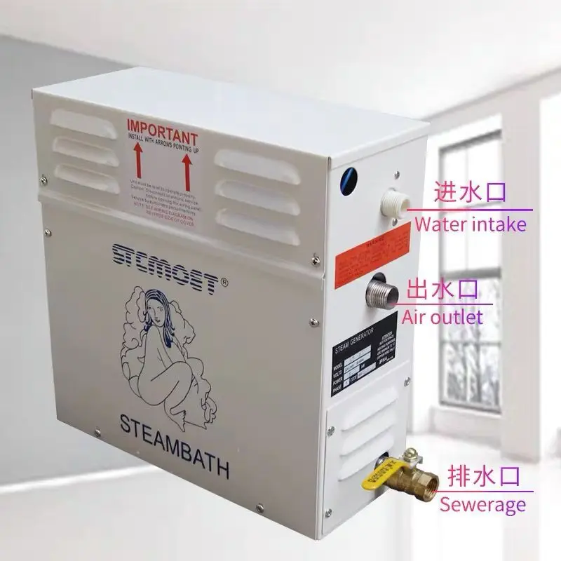 

Парогенератор 6 кВт 220 В для сауны, ванной, душа для дома, спа, ванной с системой управления, паровой двигатель для сауны 3-18 кВт