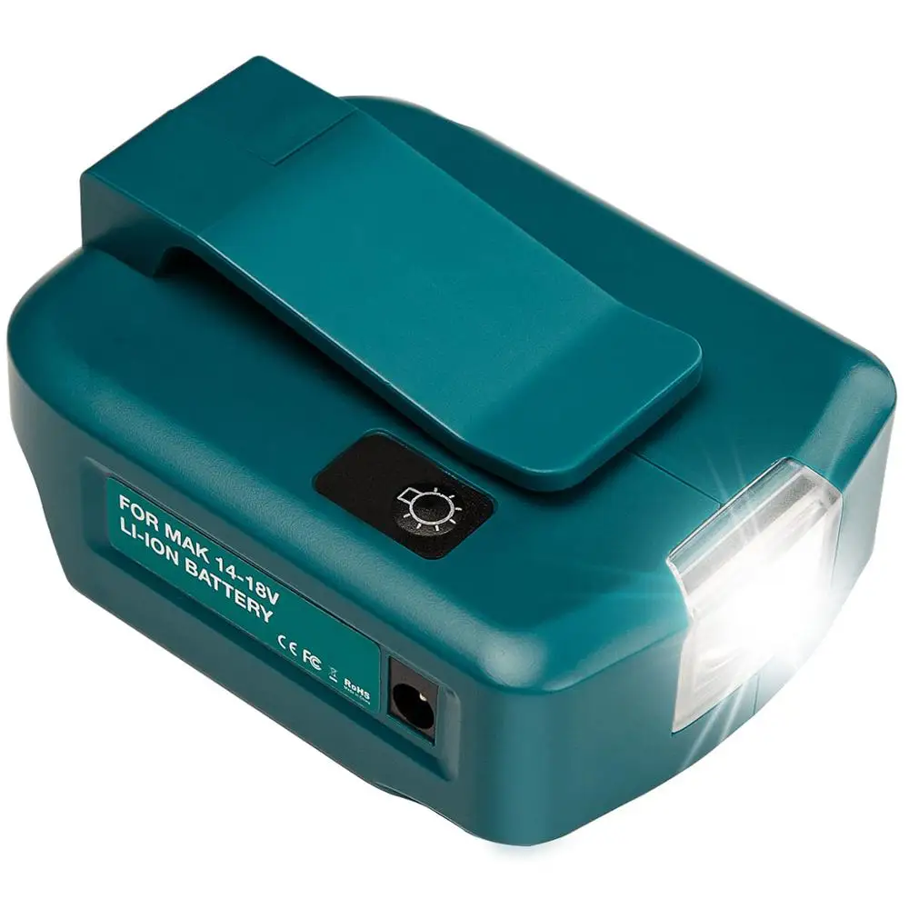 USB Power Charger Adapter for Makita ADP05 14V-18V Li-ion Battery BL1830B BL1430 