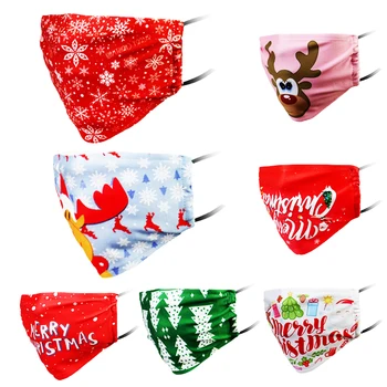 

1pc Christmas Mask Cartoon Santa Claus Mask Merry Christmas Decoration 2021 New Year Noel Natal Navidad Party Supplies