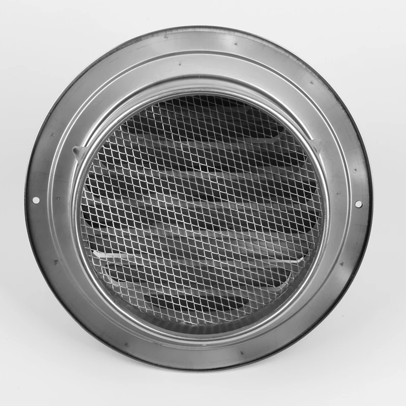 4-12" stainless steel exhaust hood wall Ceiling vent cap Exhaust Grille Cover outdoor air outlet kitchen ventilation fan system