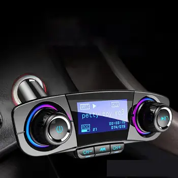 

New BT06 Car MP3 Player Power ON OFF FM Transmitter Modulator Handsfree Car Kit USB Music AUX Audio MP3 Player