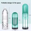 2 in 1 Portable Water Bottle for Dogs Dog Drinking Bowl for Small Large Dogs Feeding Water Dispenser Cat Dogs Outdoor Bottles 4
