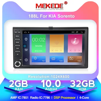 

Android 10.0 7'' 2 Din Car Auto Radio GPS Navi For KIA SORENTO Carens Carnival Rio SPORTAGE CERATO Optima Ceed 2008 Picanto