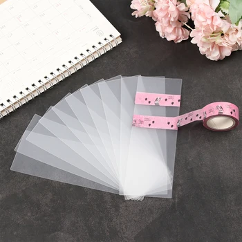 

10pcs/lot Tape Sheet Subpackage Plate Bookmark Sticky Note Storage Board Notebook Paging Separator Stationery Supplies